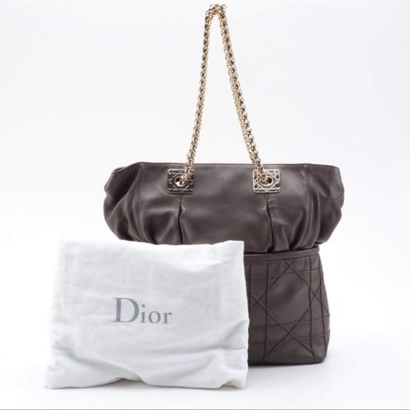 Dior Granville brown handbag X LARGE - Picture 6 of 7